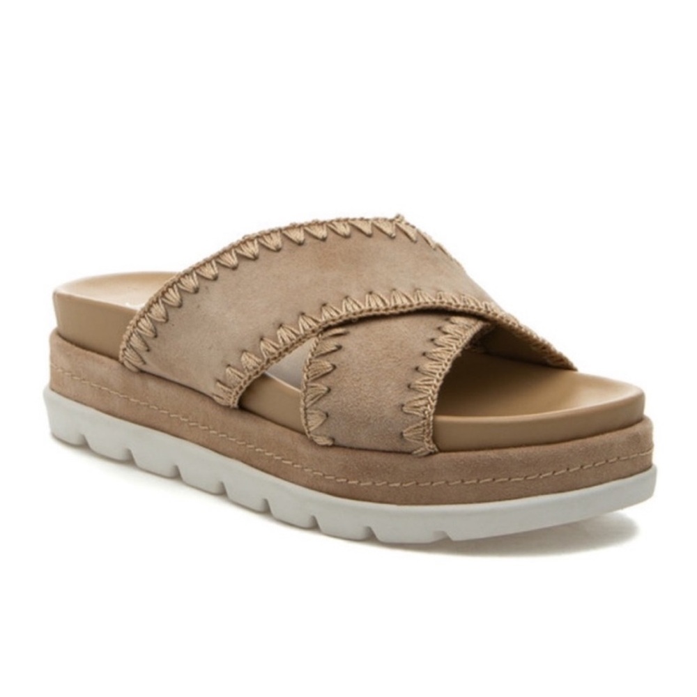 🆕💚 J Slides | Sand Suede Boo Slide. Size 10. Urban Sport by J Sli…
